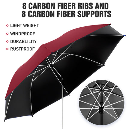 3 Pack Beach Umbrella (Wine Red, Not Includ Chair)